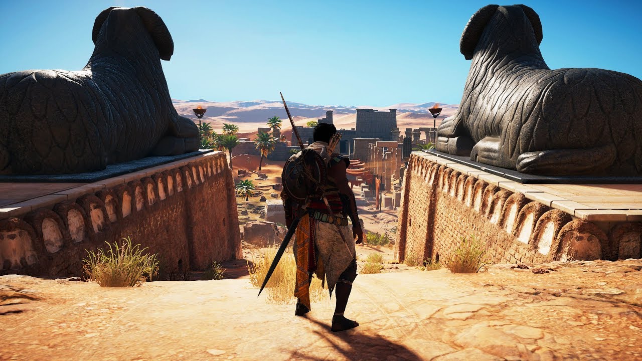 Assassin's Creed Origins - Open World Free Roam Gameplay (No Commentary,  Xbox One X, 4k) 