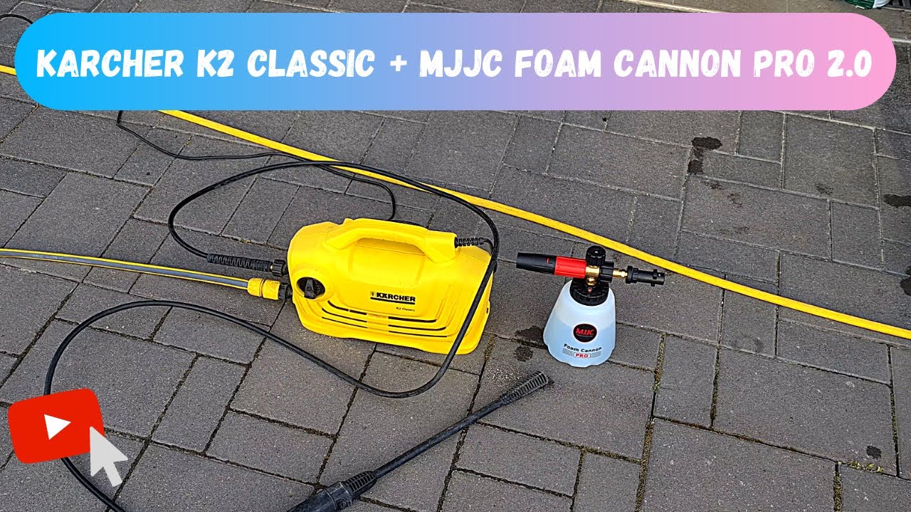 Karcher K2 Classic test, with MJJC Foam Cannon Pro 2.0 and Dunking Biscuit  Velvet shampoo 