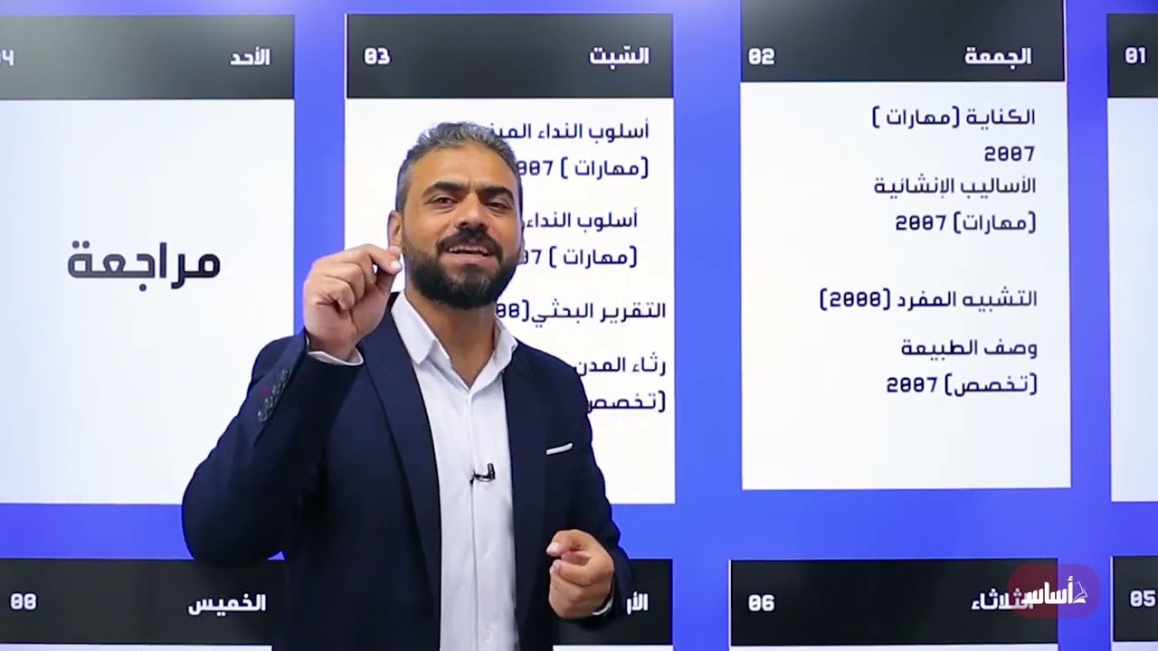 خطّة ومتابعة 🎁 لجيل 2008 👑 || عربي مع أ. عبد ربه الحسنات