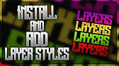 How To Install And Use Photoshop Styles Youtube