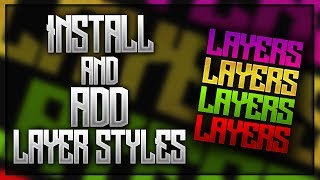 How To INSTALL and ADD Layer Styles in Photoshop! Mqdefault