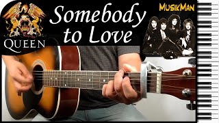 SOMEBODY TO LOVE 😧💖 - Queen / GUITAR Cover / MusikMan #128 chords