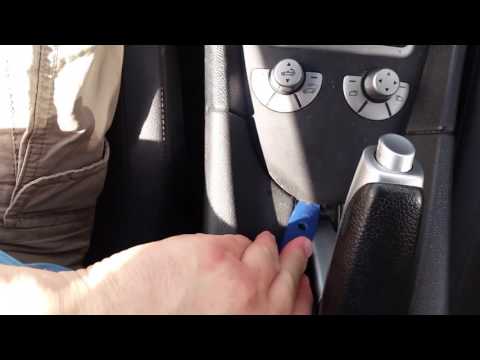 Mercedes SLK350 radio removal