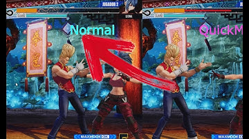 Damage Comparison Between Normal Mode and Quick Mode / The King of Fighters 15 / KOFXV