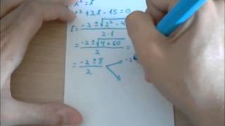 Ecuaciones bicuadradas Ejemplo 4/5 rbnterrassa