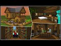 Minecraft: How to Build a Survival Starter House (Interior)