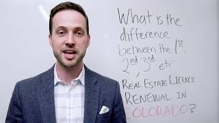 In Colorado, what is the difference between my first and second real estate license renewal?