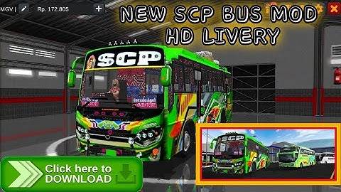 BUSSID New SCP Bus Mod Download Now Hd Livery