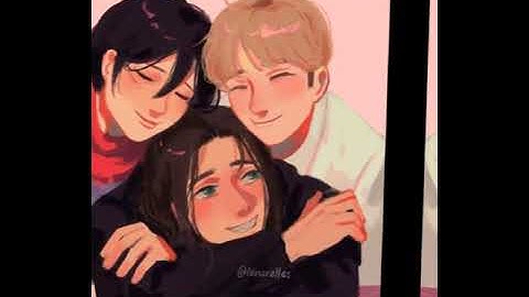 Attack on titan Eren Mikasa Armin💞