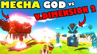 MECHA GOD vs V.DIMENSION TWO BATTLE OF GIANT MACHINES SHINCHAN & CHOP ANIMAL REVOLT BATTLE SIMULATOR