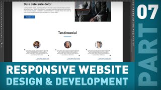 Website Design Tutorial from Scratch using Photoshop, CSS and HTML5 Part 7