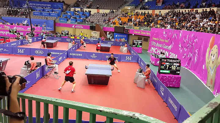 Fan Zhendong - Li Hu. 2014 Asian Games, Incheon.