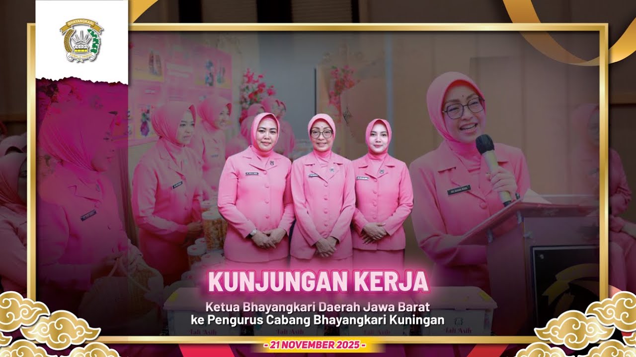 Kunjungan Kerja Pengurus Daerah Bhayangkari Jawa Barat ke Pengurus Cabang Bhayangkari Kuningan