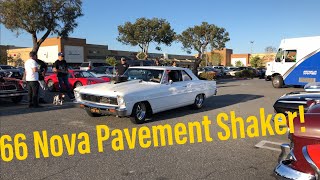66 Chevy Nova Rattles The Asphalt at In-N-Out