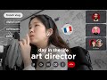 Day in the life of an art director in paris  speaking french 