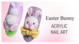 Easter Nail Art | Acrylic 3D | 🐰Easter Bunny 🐇 screenshot 2