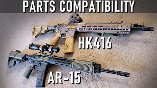 HK416/MR556 and AR-15 Parts Compatibility