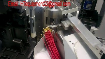 Fully automatic wire cut strip twisting terminal crimping machine