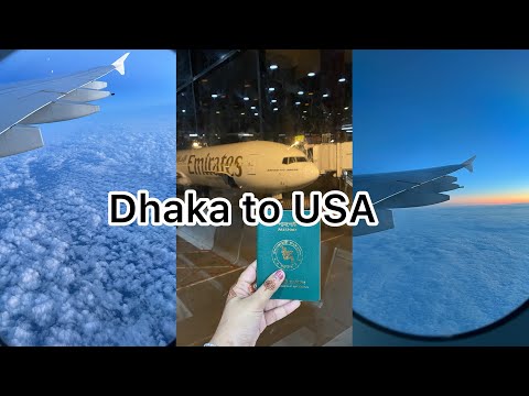 Bangladesh To USA 🇺🇸// Emirates Airline ✈️ঢাকা থেকে আমেরিকা,আমিরাত এয়ারলাইন/Our trip to America 😍
