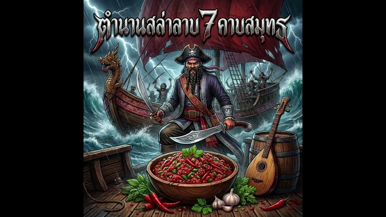 ​ตำนานสล่าลาบ 7 คาบสมุทร (Legend of Sala Larb) - Lanna Pirate Metal [Suno AI Original Song]