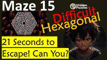 Difficult Hexagonal mazes  Maze 15