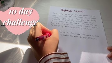 Learning to write with my non-dominant hand (10 day time lapse)