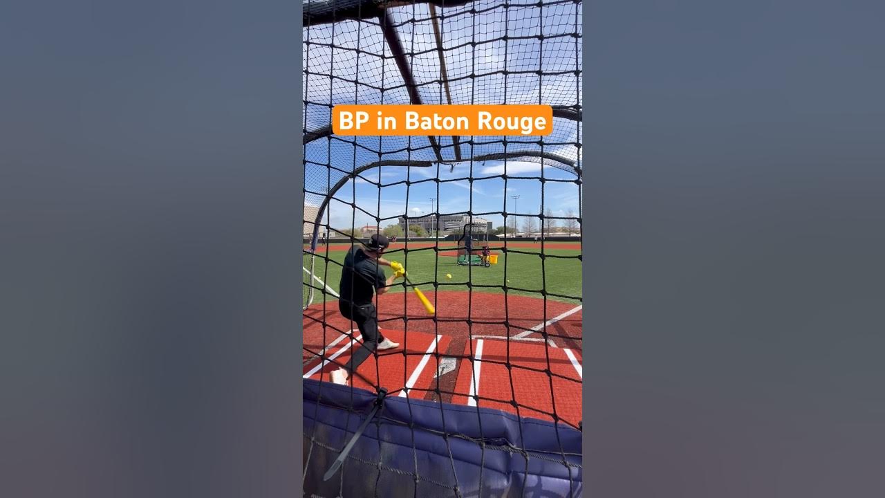 Baton Rouge Batting Practice shorts hitting swing homerun YouTube