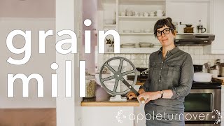mill by bike for healthy fresh flour and offgrid selfreliance at home at appleturnover farmhouse