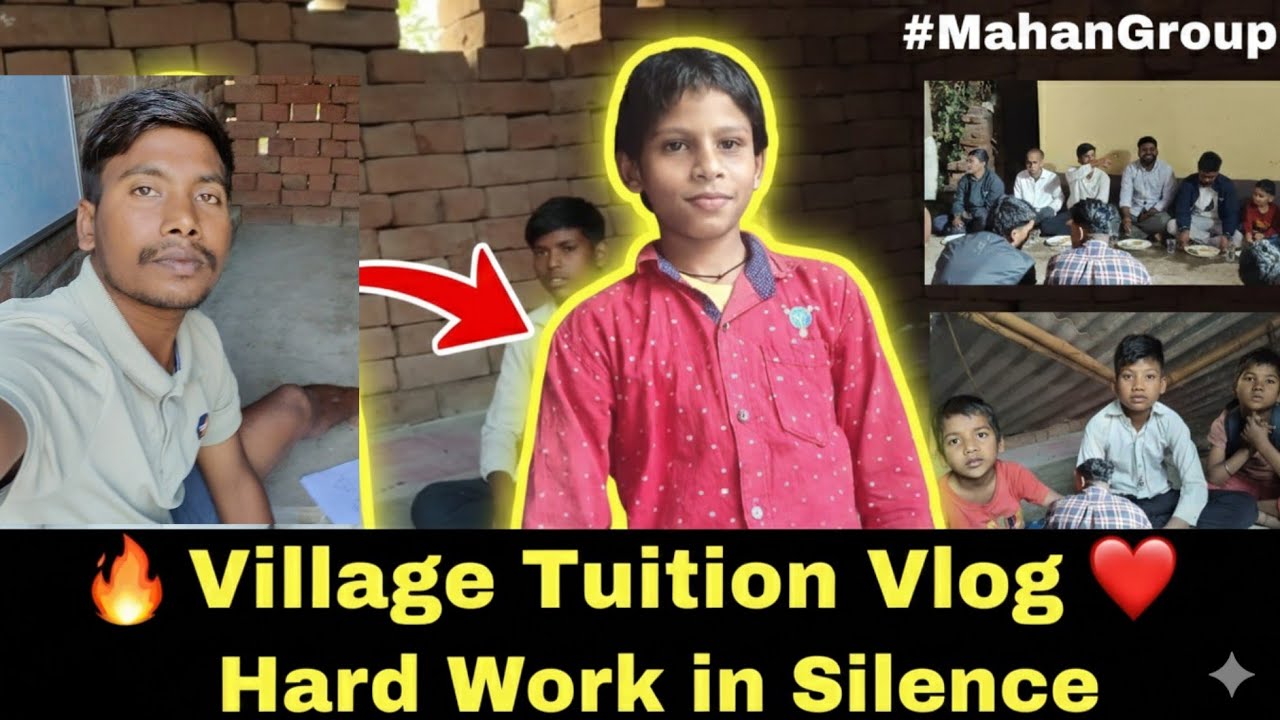 Village Tuition Life: Hard Work in Silence 🔥 | Mahan Group | #vlog #tution #mahangroup 