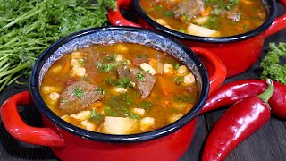 🌶🥔🥩 НАСТОЯЩИЙ Венгерский гуляш Рецепт моих венгерских родственников Сытный суп из говядины и паприки