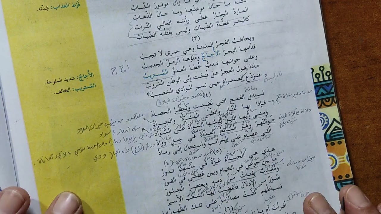 الصف الثاني عشر( توجيهي) أدبي، علمي، شرعي|| شرح درس المدينة المحاصرة 2