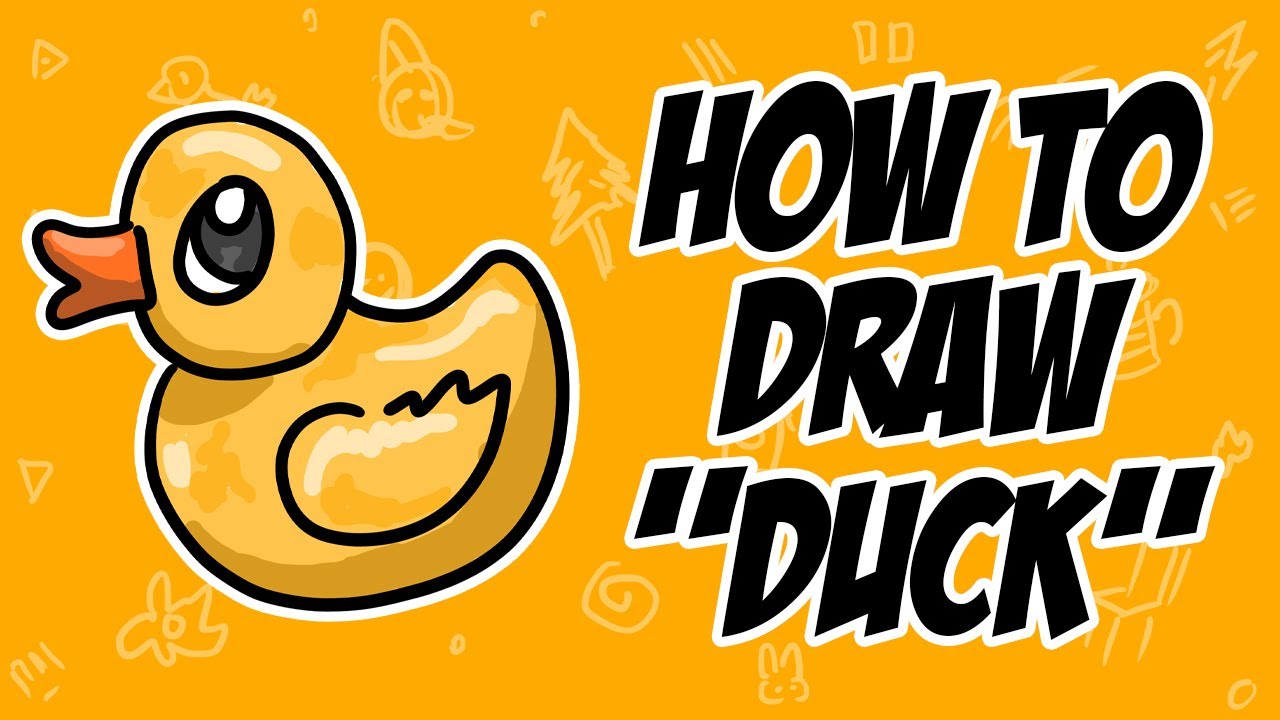 HOW TO DRAW DUCK - EASY DRAWING - STEP BY STEP - YouTube