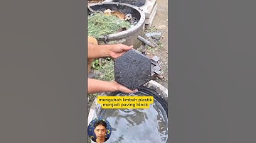Mengubah limbah plastik menjadi paving block #youtubeshorts #foryou
