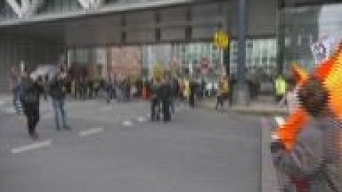 Extinction Rebellion hold demo in The Hague