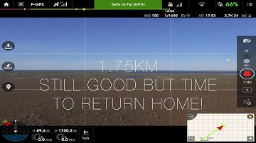 DJI Phantom 3 Standard : Range Test 1.75Km
