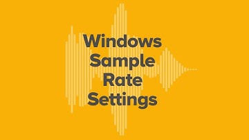 Tutorial: Setting Sample Rate for ipDTL on a PC