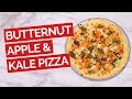 Christmas Pizza with Butternut Squash, Apples & Kale