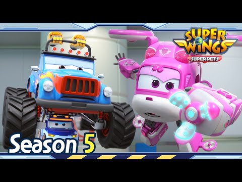 Geneva Car Show Chaos Super Wings Season 5 Super Wings Super Pets EP05