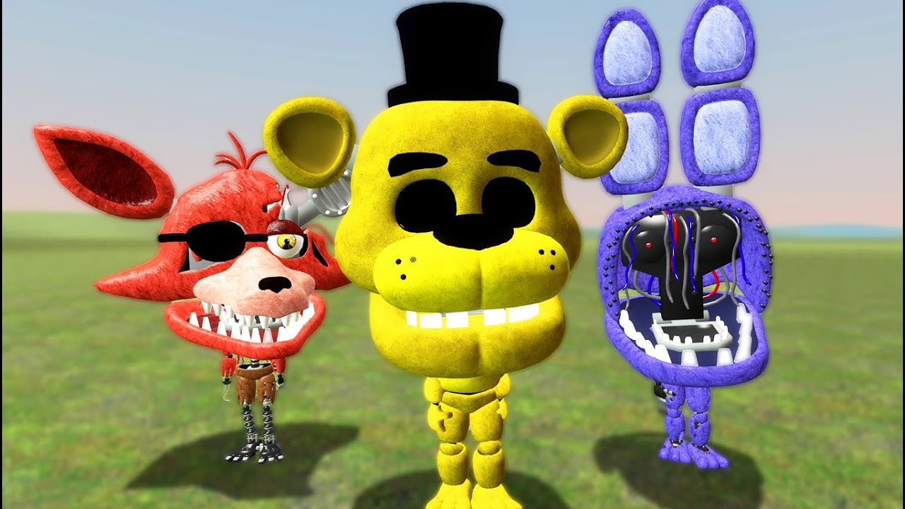FNAF ANIMATRONICS BIG HEAD EDITION! (Gmod FNAF Sandbox Funny Moments