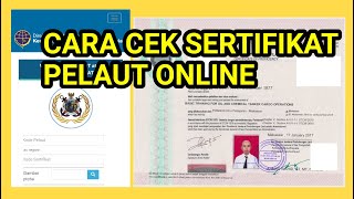 CARA CEK SERTIFIKAT PELAUT ONLINE