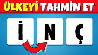 Karışık Harflerden Ülkeyi Tahmin Et 🌎 30 Ülke Bulmaca | Harflerle Kelime Bilmece Oyunu | Ülke Testi