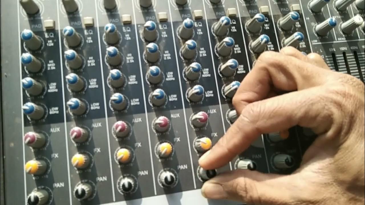 K Audio mixer ki satting or fireecance cantrol krny ka treka YouTube