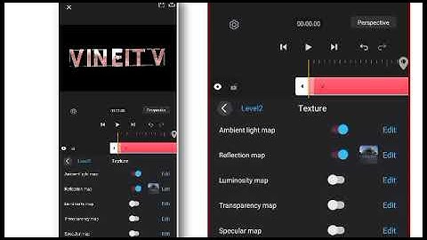3D text editing on AVU video editor app for android ( first time )