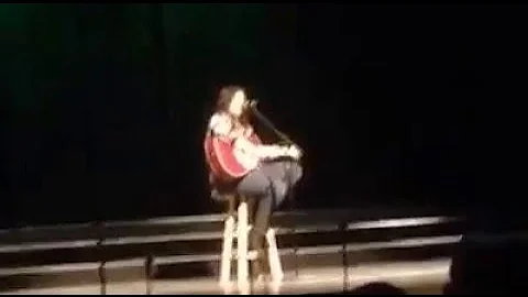 Rachel Crist sings an original song "Falling"
