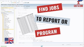 Find Jobs to Report or Program in ABAP [english]