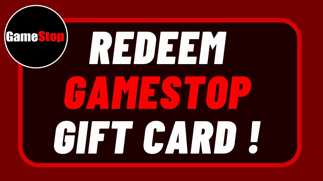 How to Redeem Gamestop Gift Card Online ! - YouTube
