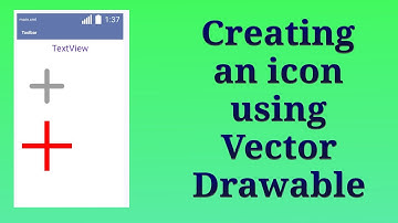 Create a plus icon using Vector drawable