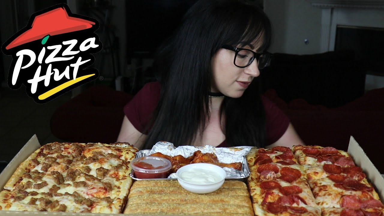 PIZZA HUT MUKBANG | THE BIG BOX | EATING SHOW - YouTube