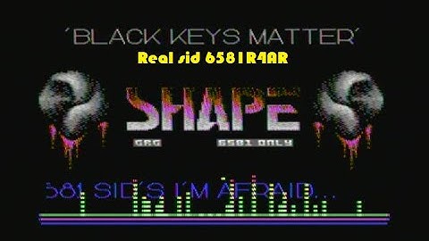 Commodore 64 - Black keys matter (2021) by Shape with real sid 6581R4AR
