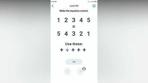 Easy Game - Make the equation correct - Level 189 solution